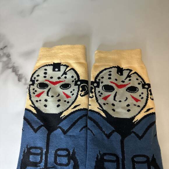 Jason Voorhees Friday The 13th Unisex Crew Socks For Adults and Teens - Picture 4 of 7